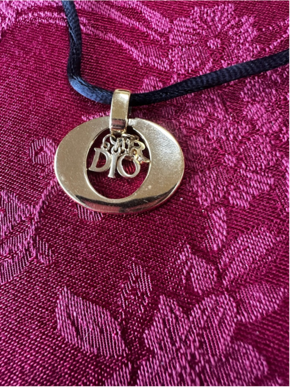 Women's Dior Black & Gold Charms & Choker Necklace - Picture 3 of 6